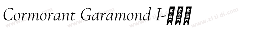 Cormorant Garamond I字体转换
